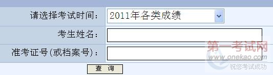 2011Ṥ߿Գɼѯ