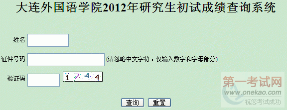 ѧԺ2012꿼гɼѯ