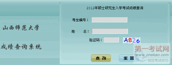ɽʦѧ2012꿼гɼѯ