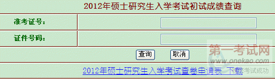 ̫ԭƼѧ2012˶ʿоѧԳɼѯ