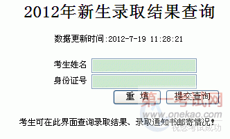 ϹְҵѧԺ2012¼ȡѯ